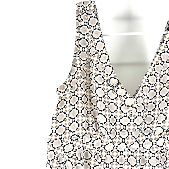 Ann Taylor Loft Women's Baby Doll Geometric Pattern Empire Tank Top/Cami… - Picture 2 of 6